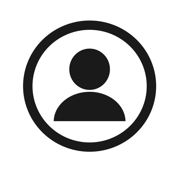 矢量插图，用户图标在一个圈。图片下载