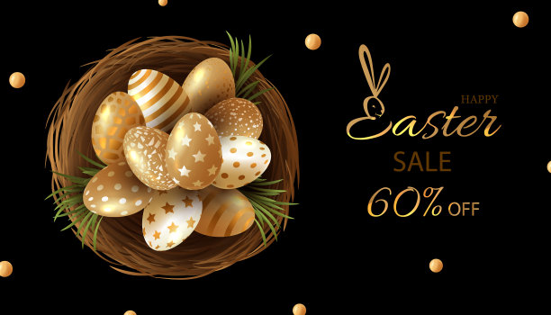 复活节大甩卖横幅图片下载