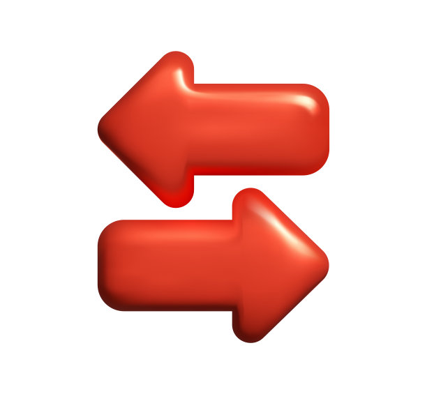 转移两个箭头轮廓3d图标。线性网格式标识用于移动概念交流和网页设计。左右箭头简单的直线矢量图标。符号、标志说明图片下载