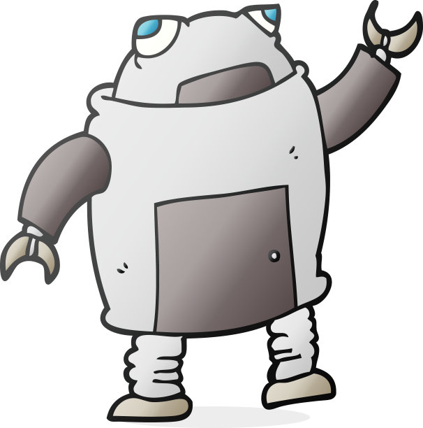 手绘卡通机器人图片下载