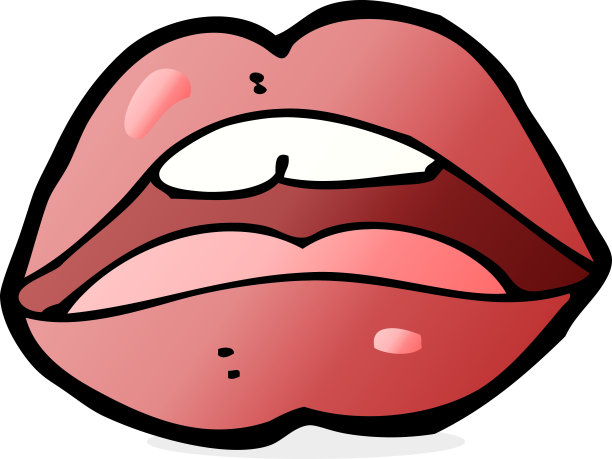 张口卡通符号图片下载