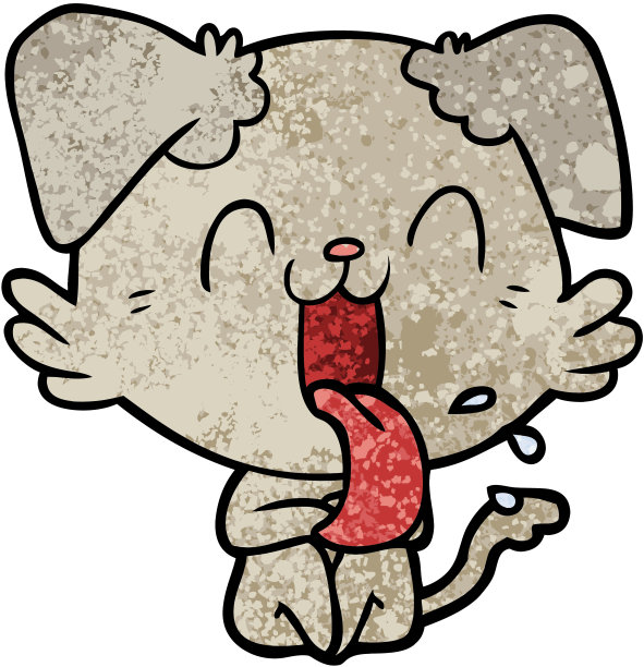 卡通喘气狗图片下载