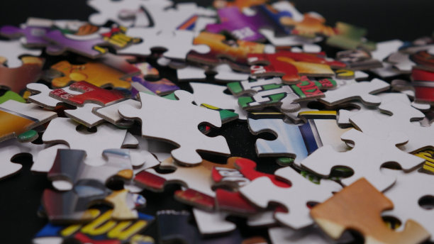 一堆拼图图片下载