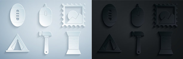 集锤画山水旅游帐篷图片下载