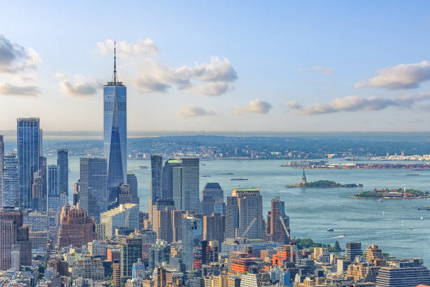 美国纽约市的天际线图片下载