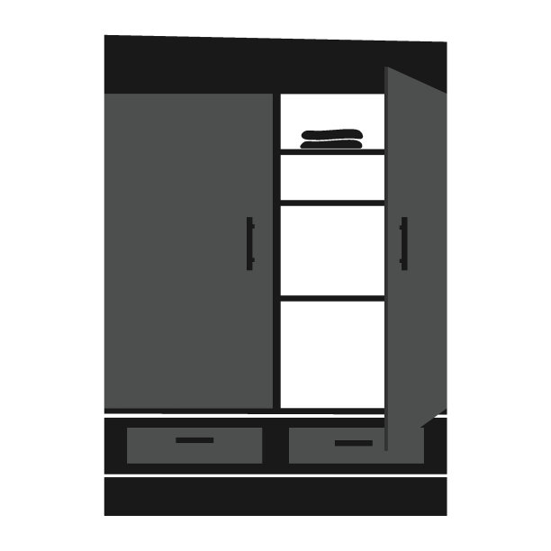 衣柜图标矢量图片下载