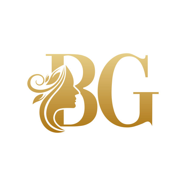 初始BG脸美标志设计模板图片下载