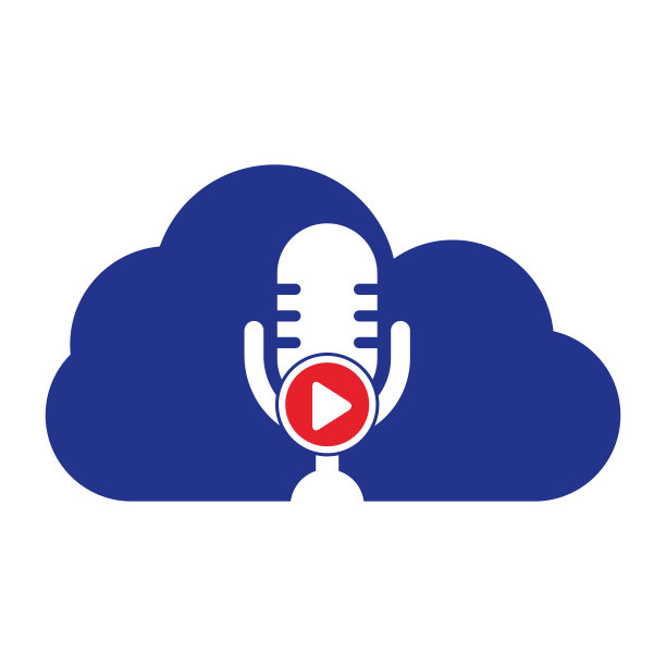 视频播放播客logo模板设计。图片下载