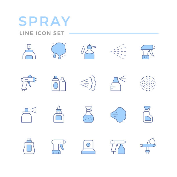 设置喷漆颜色线图标图片下载