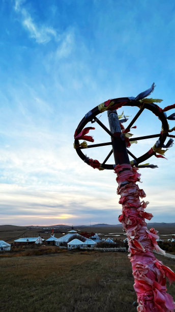 内蒙古大草原上的风景图片下载