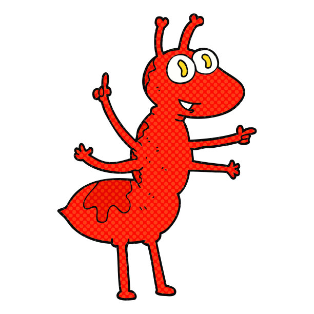 手绘卡通蚂蚁图片下载