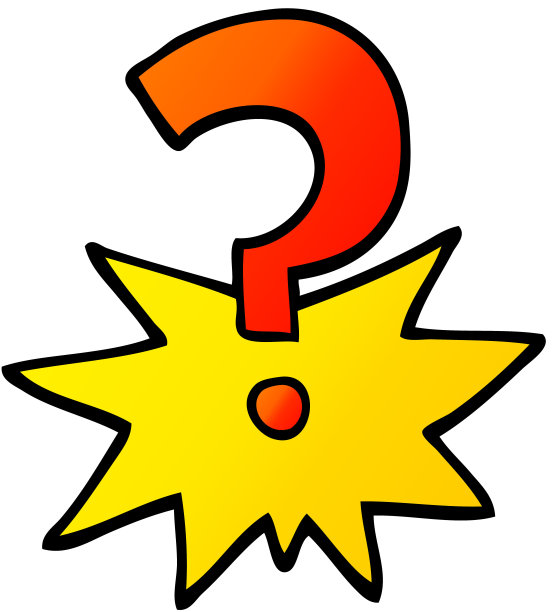 矢量梯度插图卡通问号图片下载