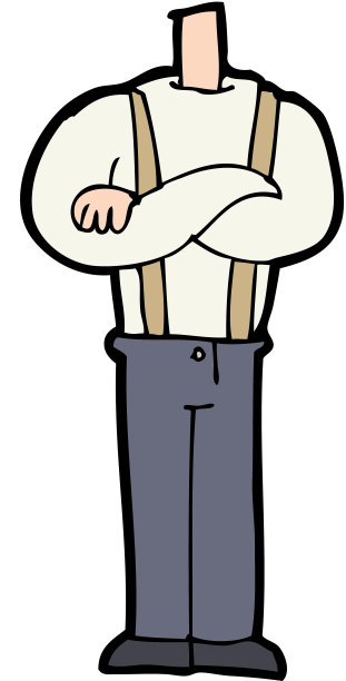 抱臂卡通身体(卡通混搭或添加自己的照片)图片下载