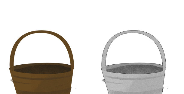 卡通场景与传统的篮子插图图片下载