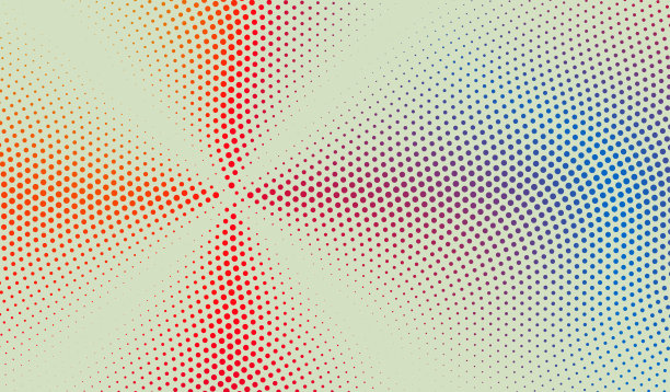 实心圆点的褪色图案。波浪点背景。三维矢量插图与粒子。图片下载