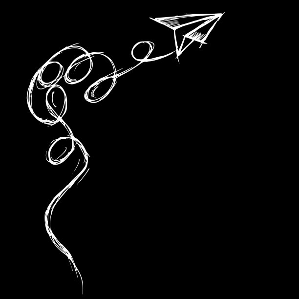 纸飞机飞向太空图片下载