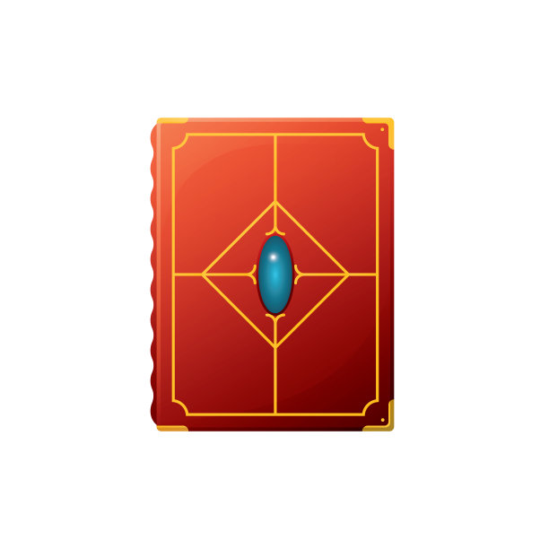 游戏UI资产。游戏用户界面图书图标。矢量图图片下载