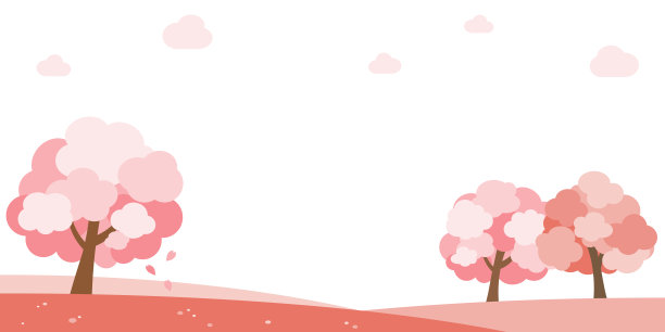 美丽的樱花框架材料图片下载