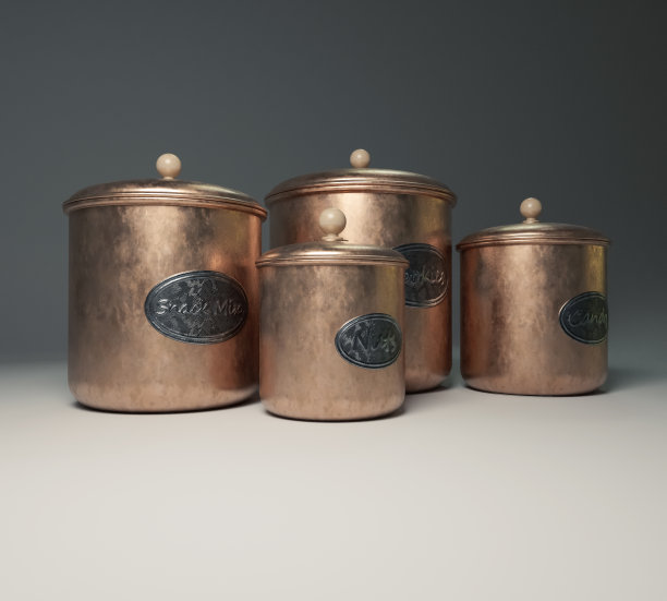 铜制厨房小吃容器图片下载