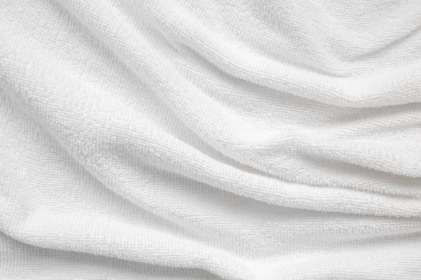 白色棉织物毛巾纹理抽象背景图片下载