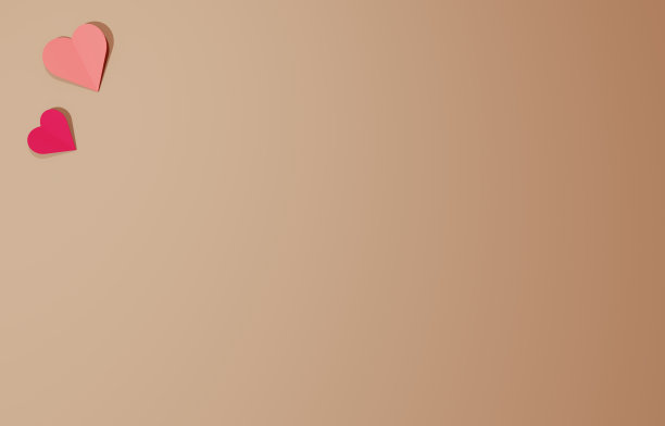 可爱而简单的心形背景插图图片下载