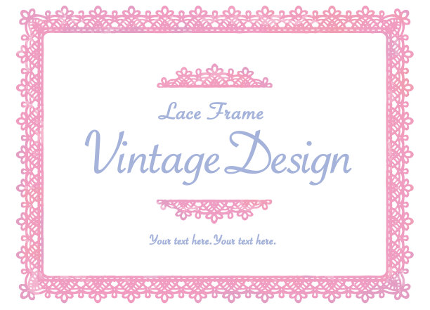 蕾丝框架和装饰饰品。设计模板。水彩。矢量插图。图片下载