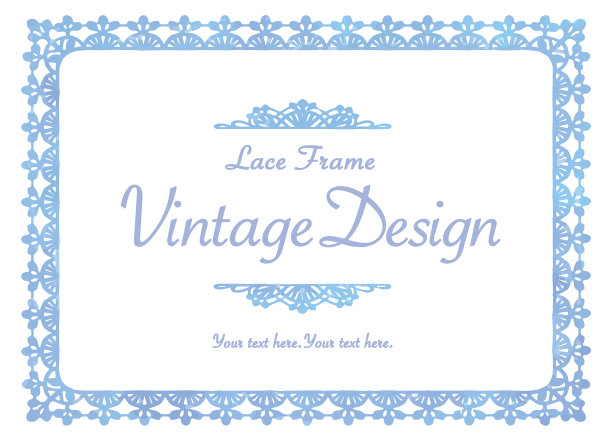 蕾丝框架和装饰饰品。设计模板。水彩。矢量插图。图片下载