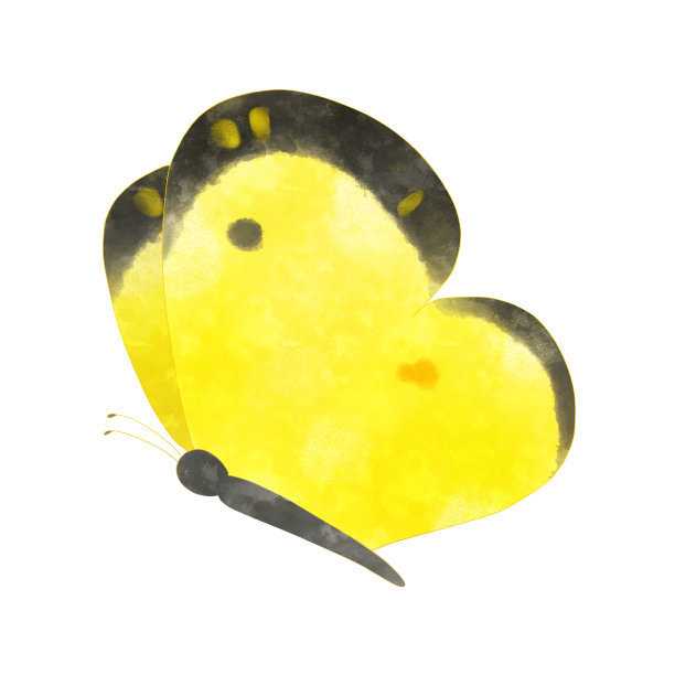 淡黄色水彩画图片下载