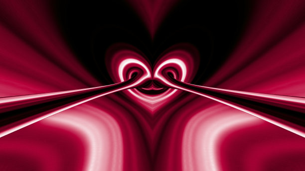 生动的红色和猩红色图案设计在平原的黑暗背景图片下载