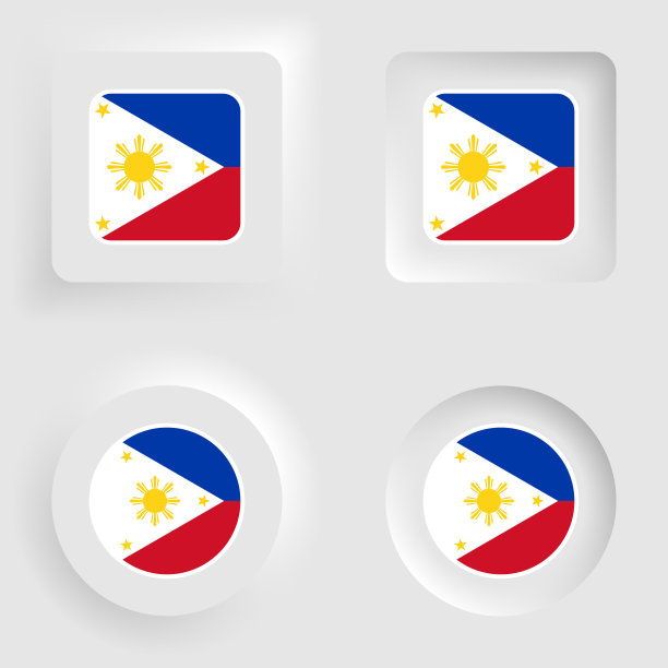 菲律宾新图形和标签设置。图片下载