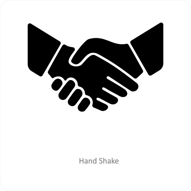 握手和伙伴图标概念图片下载