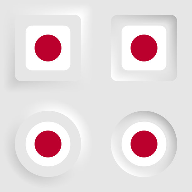 日本新编图形和标签集。图片下载