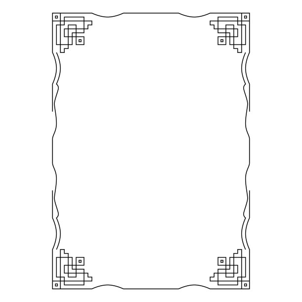 矢量帧在白色背景上的黑色图片下载