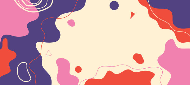 现代图形元素。梯度液体形状。流体矢量横幅图片下载