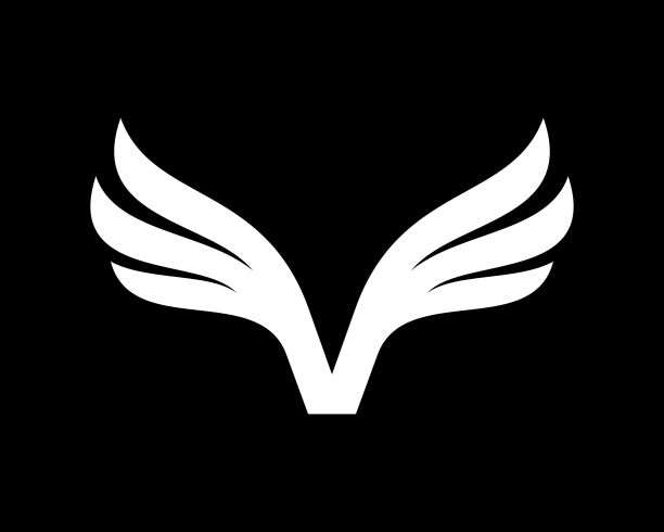 V字展翅标志图片下载