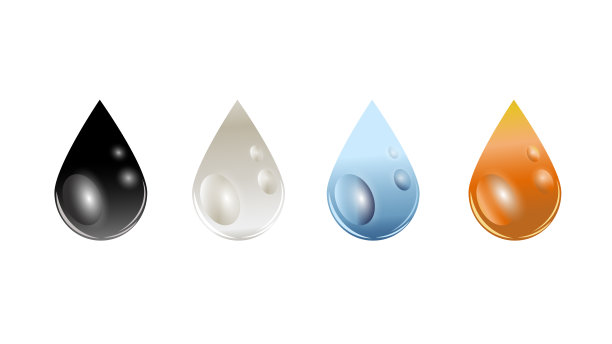 滴各种液体，油，蜂蜜，水和牛奶图片下载