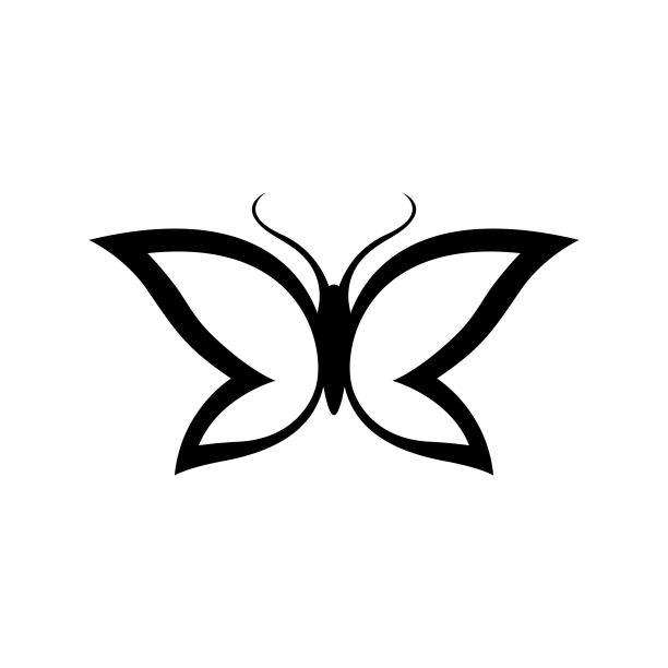 美丽蝴蝶标志形象图片下载
