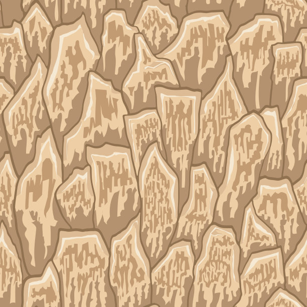 卡通游戏纹理，岩石，泥土和地面表面无缝的图案。游戏资产墙和环境背景图片下载