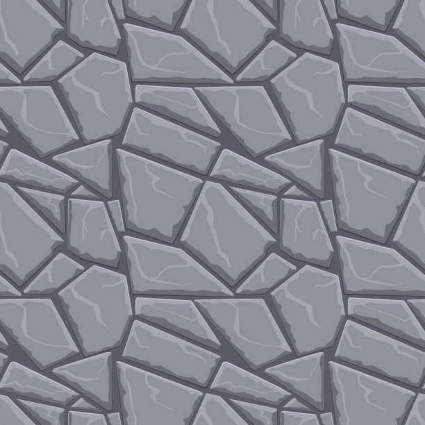 卡通游戏纹理，岩石，泥土和地面表面无缝的图案。游戏资产墙和环境背景图片下载