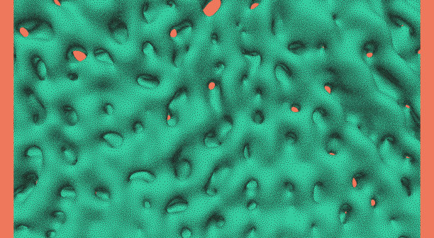 多孔材料的背景纹理。宣传单、海报、封面或小册子的宏观结构设计。点点画设计。三维矢量插图。图片下载