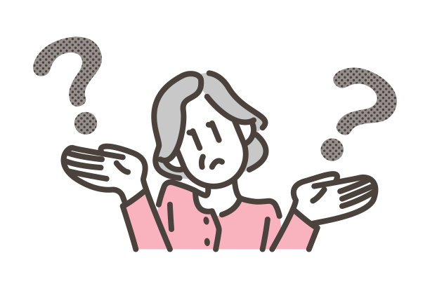 老年妇女用双手比较某物[矢量插图]。图片下载