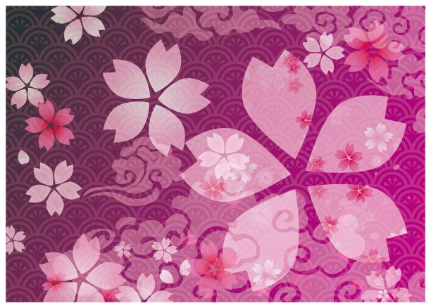 春天樱花盛开的美丽背景图片下载