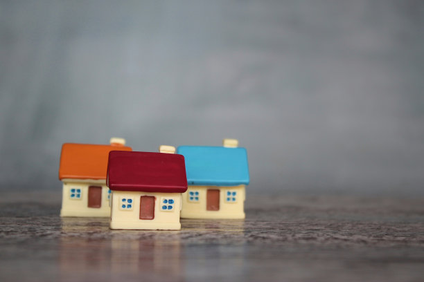 带有文本复制空间的玩具屋特写图像图片下载