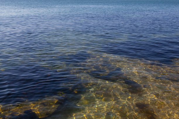 背景图片-海水与软浪和珊瑚礁图片下载