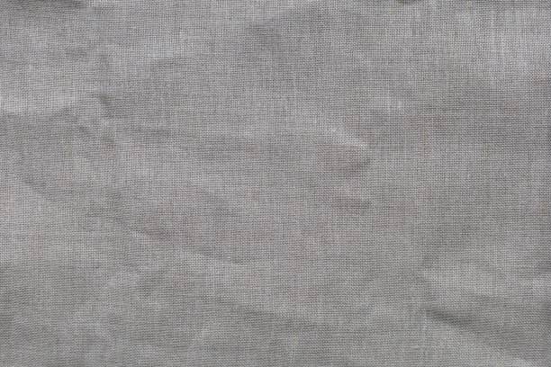 灰色亚麻织物的纹理褶皱图片下载