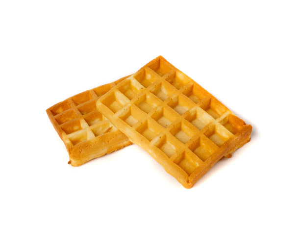 采购产品比利时华夫饼，方形华夫饼，柔软的金色比利时华夫饼，华夫饼早餐图片下载