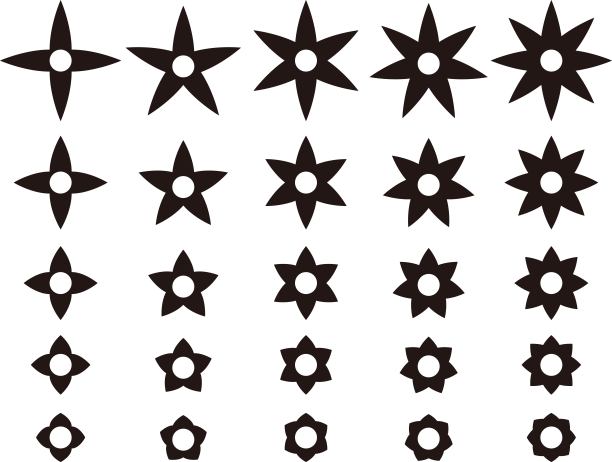 黑白花图标集图片下载