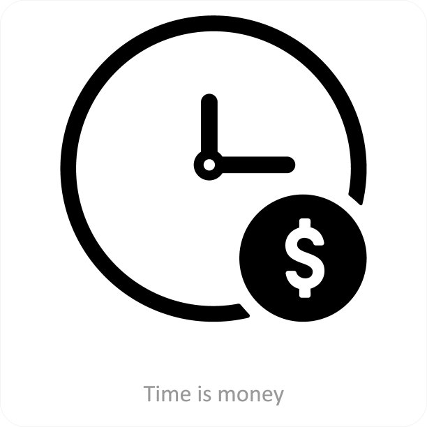 时间就是金钱图标概念图片下载