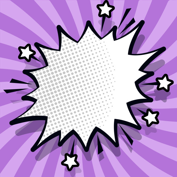 漫画设计框架。美丽的相框设置与Boom气泡为设计拼贴，滑稽可爱的漫画照片收集的孩子，设计图纸图片下载