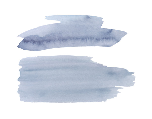 手绘的。水彩画，用画笔画纹理，灰色配蓝色。图片下载